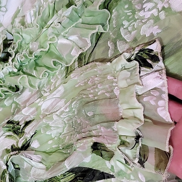 Everday Flowy Silk Floral Blouse US M - Picture 9 of 12